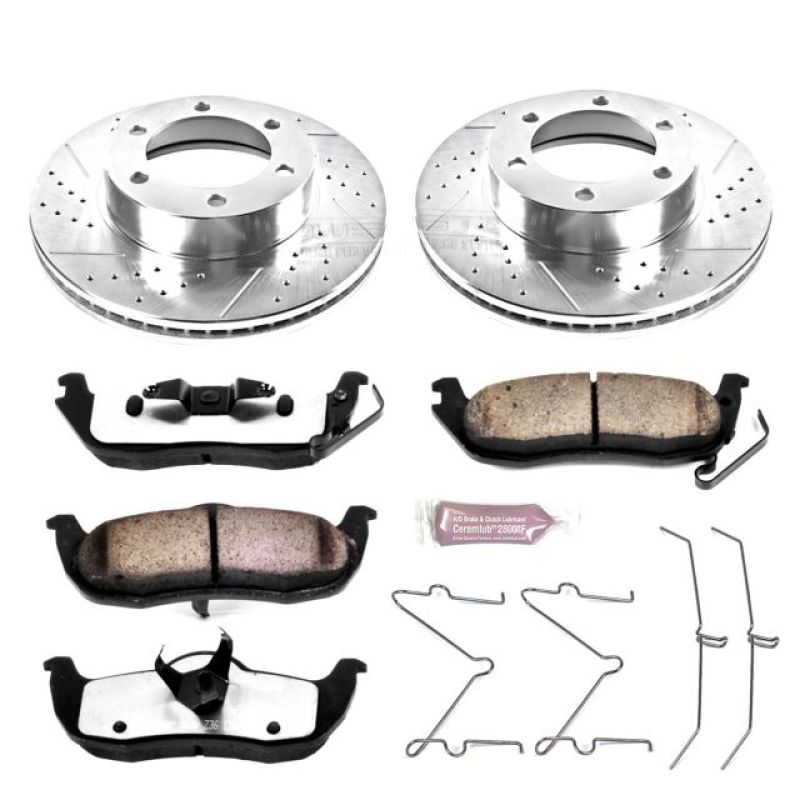 PSB Z36 Truck & Tow Kit - Power Stop 01-02 Toyota Sequoia Front Z36 Truck & Tow Brake Kit