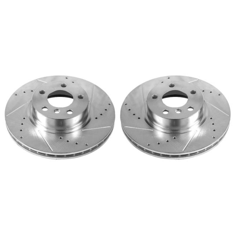 PSB Evolution Drill/Slot Rotor - Power Stop 11-17 BMW X3 Front Evolution Drilled & Slotted Rotors - Pair