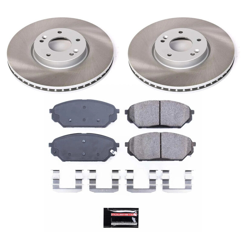 PSB Semi-Coated Rotor Kits - Power Stop 07-12 Hyundai Veracruz Front Semi-Coated Rotor Kit