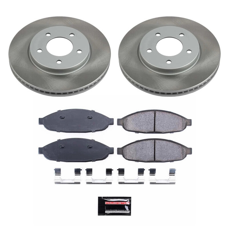 PSB Semi-Coated Rotor Kits - Power Stop 04-08 Chrysler Pacifica Front Semi-Coated Rotor Kit