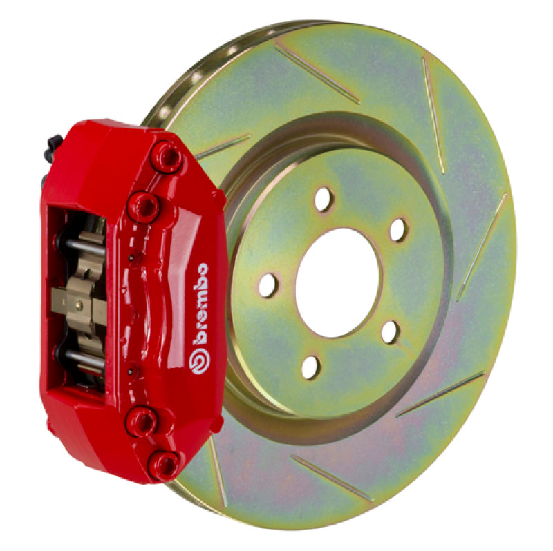 BRB Big Brake Kits - Brembo 15-21 Golf (Mk7) Front GT BBK 4 Piston Cast 2pc 330x28 1pc Rotor Slotted Type-1-Red