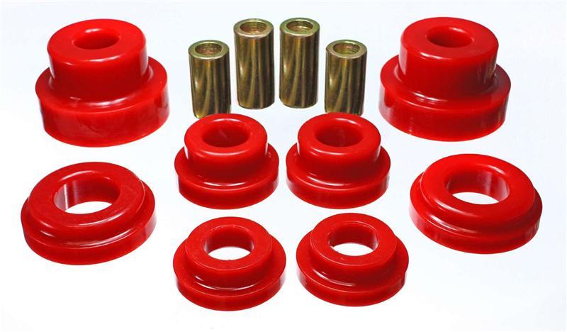 ES Subframe Bushings - Red - Energy Suspension 95-03 Nissan Maxima Red Motor Subframe Bushing Set - front lower (Must reuse all m