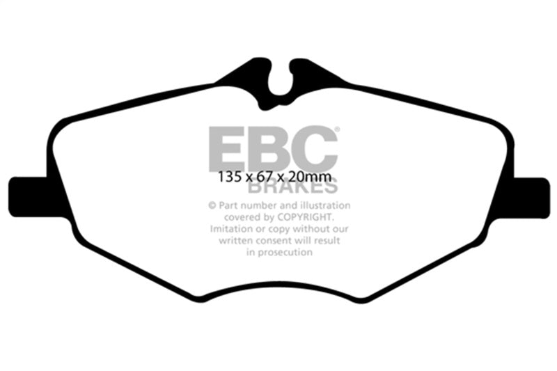 EBC Redstuff Brake Pad Sets - EBC 06-09 Mercedes-Benz E320 3.0 TD Redstuff Front Brake Pads