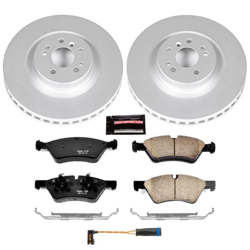 PSB Z23 Evolution Coated Kit - Power Stop 05-06 Mercedes-Benz G55 AMG Front Z23 Evolution Sport Coated Brake Kit