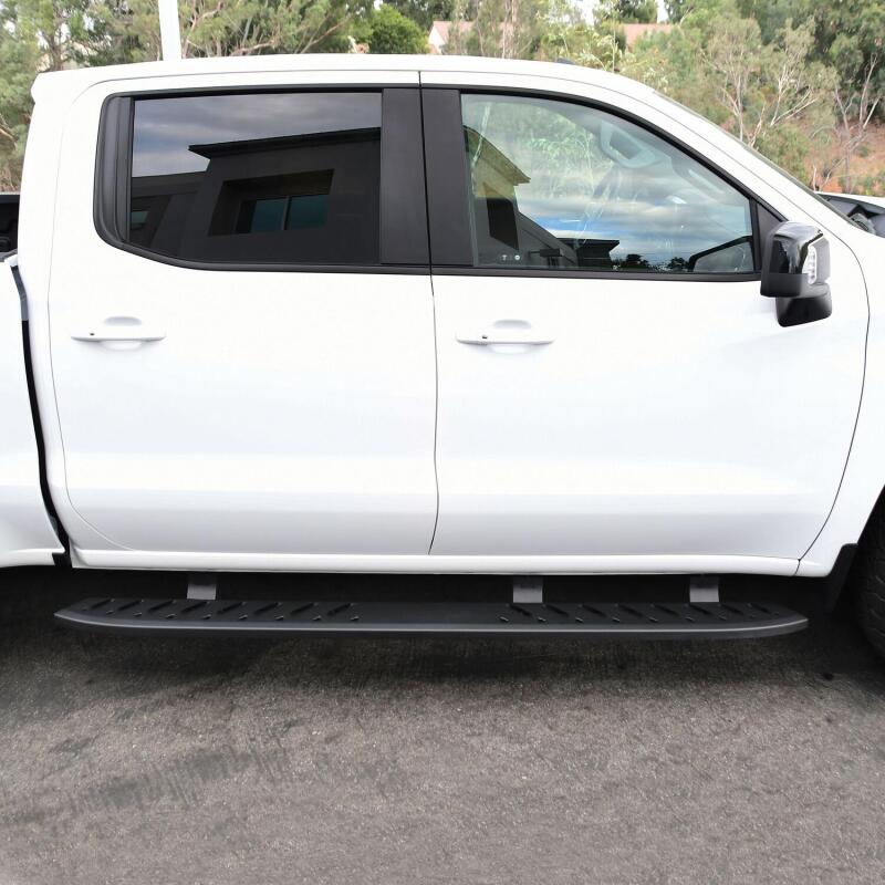 WES Running Boards - Thrasher - Westin 2019 Chevrolet Silverado/Sierra 1500 Crew Cab Thrasher Running Boards - Textured Black