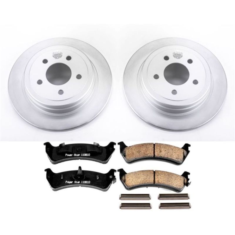 PSB Z17 Evolution Coated Kit - Power Stop 2003 Ford Explorer Sport Rear Z17 Evolution Geomet Coated Brake Kit