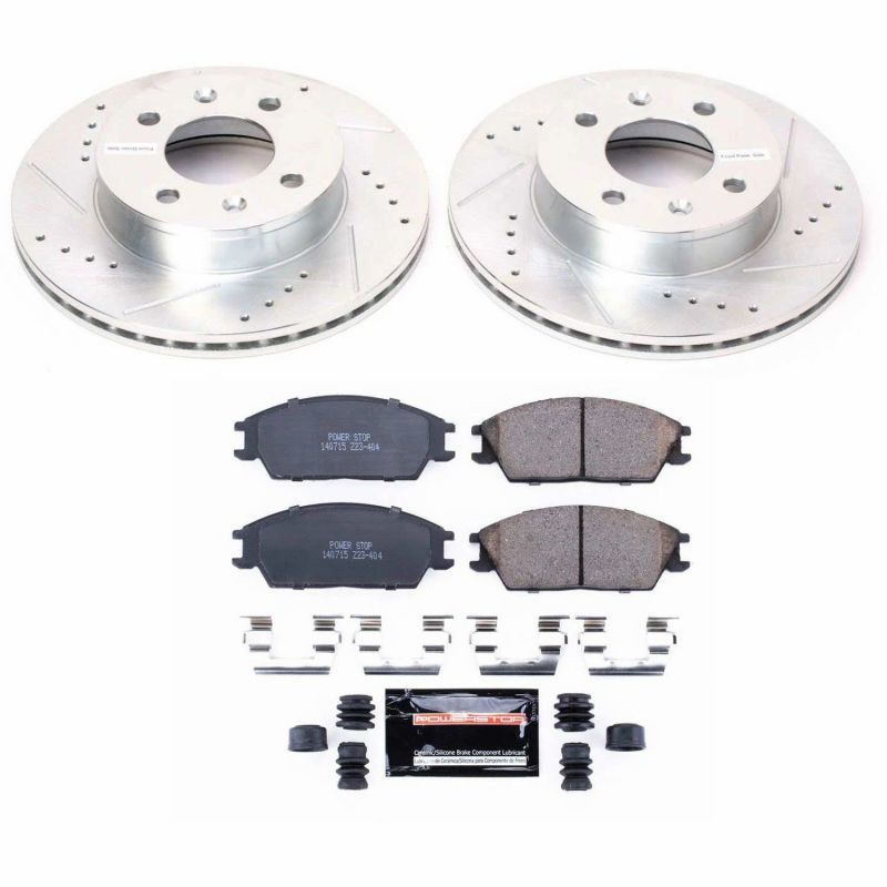 PSB Z23 Evolution Kit - Power Stop 03-05 Hyundai Accent Front Z23 Evolution Sport Brake Kit