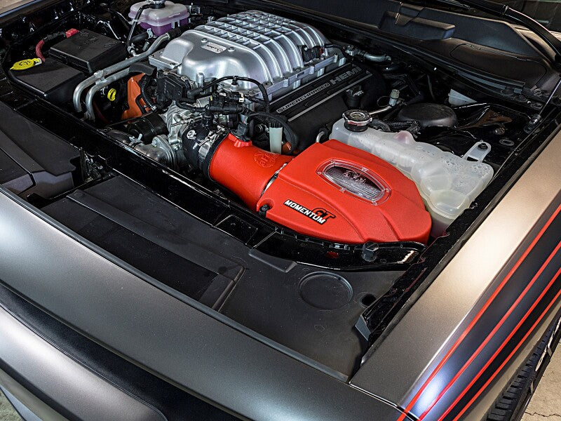 AFE Momentum GT Cold Air Intakes - aFe Momentum GT Limited Edition Cold Air Intake 15-16 Dodge Challenger/Charger SRT Hellcat - Red