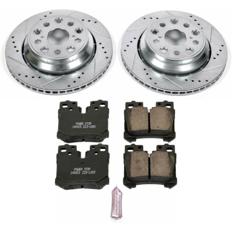 PSB Z23 Evolution Kit - Power Stop 07-09 Lexus LS460 Rear Z23 Evolution Sport Brake Kit