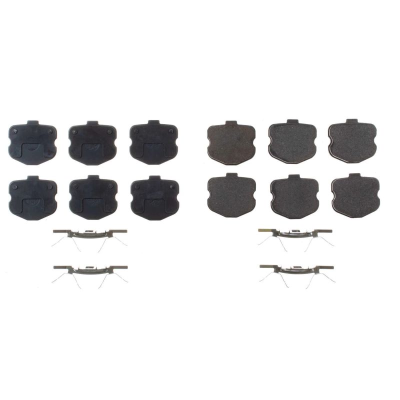 PSB Z17 Evolution Brake Pads - Power Stop 06-13 Chevrolet Corvette Front Z17 Evolution Ceramic Brake Pads w/Hardware