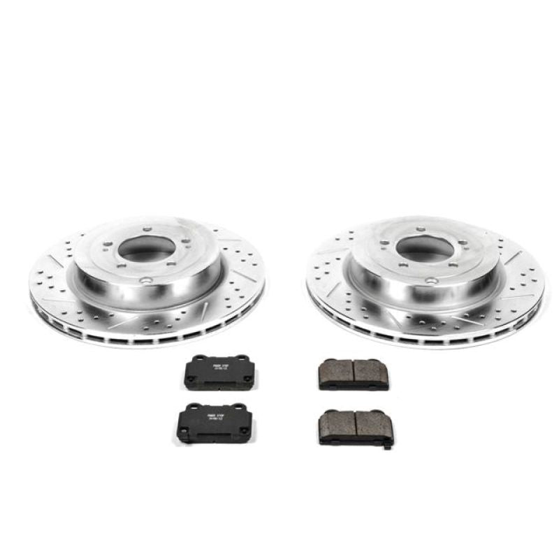 PSB Z23 Evolution Kit - Power Stop 08-15 Mitsubishi Lancer Rear Z23 Evolution Sport Brake Kit