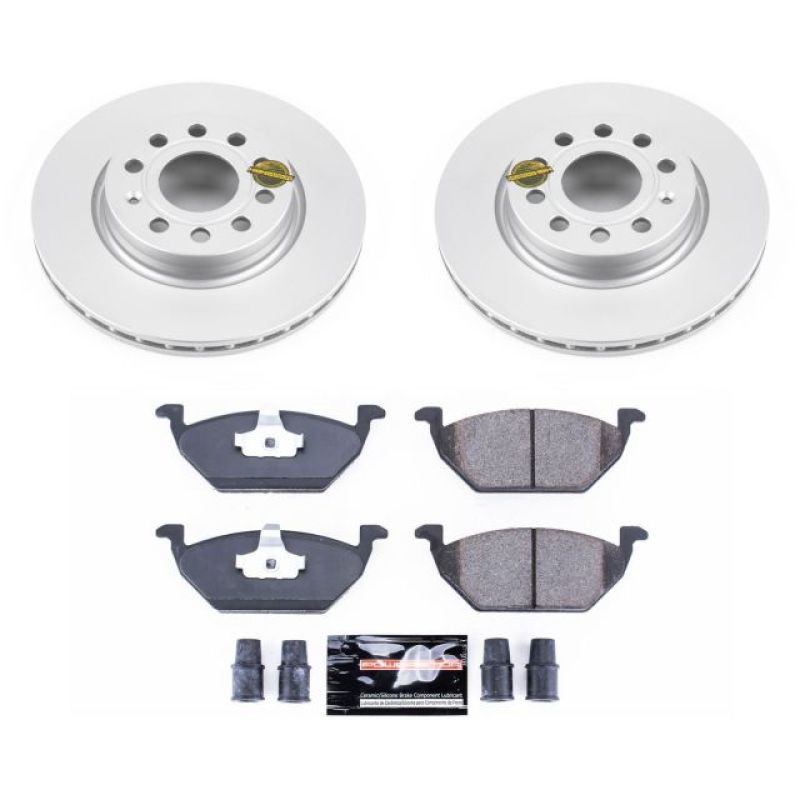 PSB Z23 Evolution Coated Kit - Power Stop 11-15 Volkswagen Jetta Front Z23 Evolution Sport Coated Brake Kit