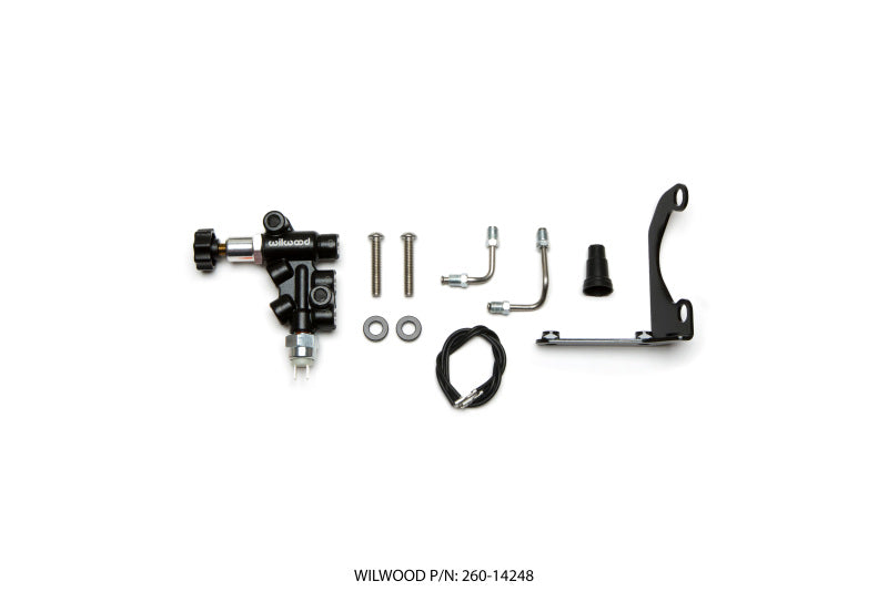 WIL Hardware - Wilwood Tandem Remote Master Cylinder Mounting Bracket L/H Kit w/ Prop Valve
