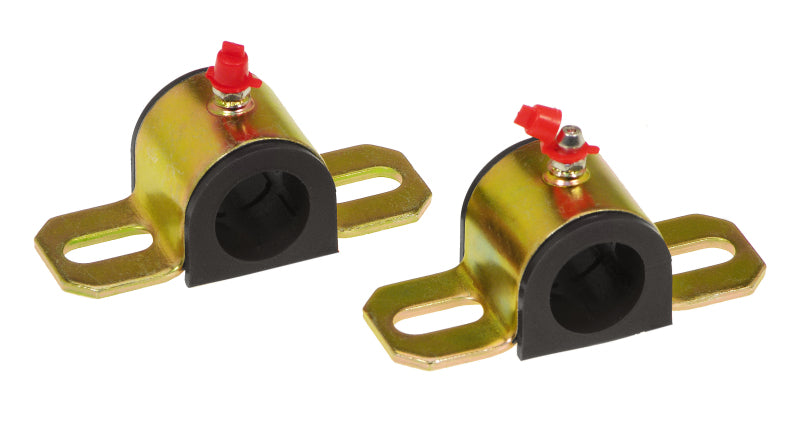 PRO Sway/End Link Bush - Blk - Prothane Universal Greasable Sway Bar Bushings - 15/16in - Type A Bracket - Black