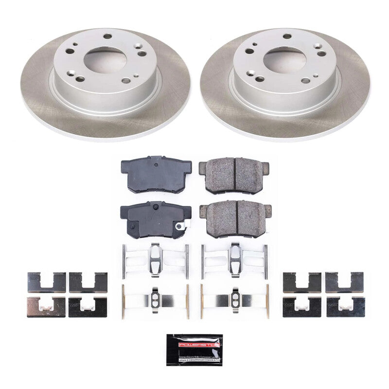 PSB Semi-Coated Rotor Kits - Power Stop 03-07 Honda Accord Rear Semi-Coated Rotor Kit