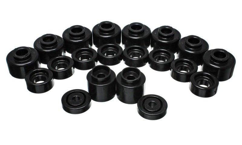 ES Body Mounts - Black - Energy Suspension Body Mount Set - Black