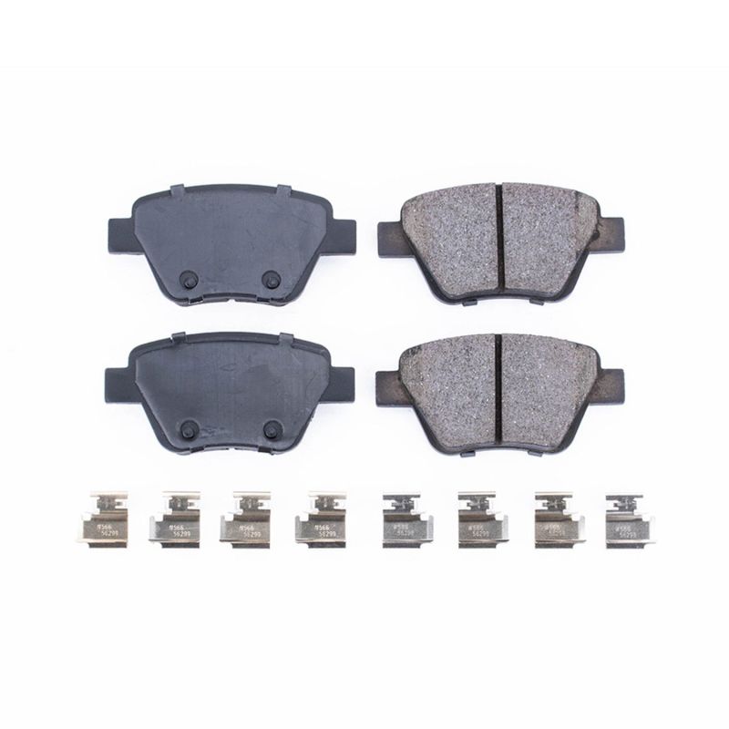 PSB Z17 Evolution Brake Pads - Power Stop 10-13 Audi A3 Rear Z17 Evolution Ceramic Brake Pads w/Hardware