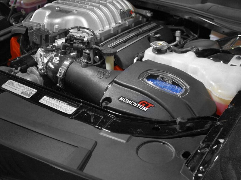 AFE Momentum GT Cold Air Intakes - aFe Momentum Air Intake System PRO 5R w/ Extra Filter 2015 Dodge Challenger SRT Hellcat 6.2L (sc)