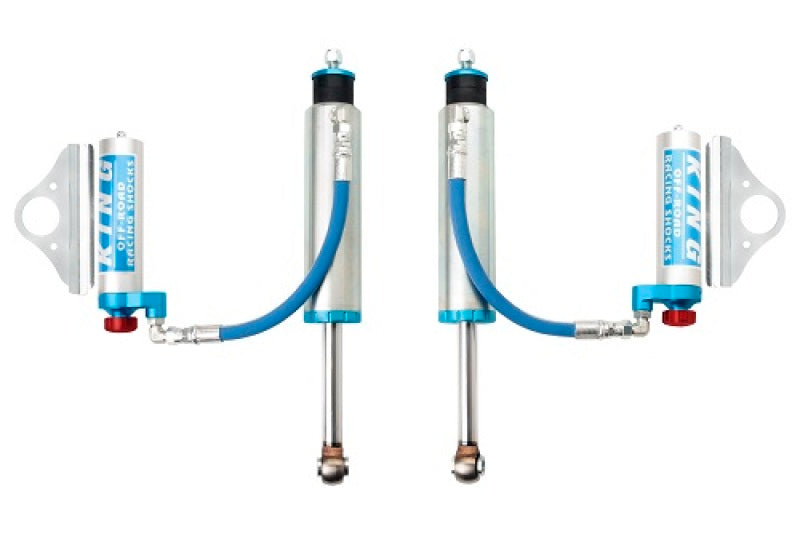 KIN 2.5 Shocks - King Shocks 00-10 Chevrolet Silverado 2500/3500/HD Front 2.5 Dia Remote Res Shock w/Adjuster (Pair)