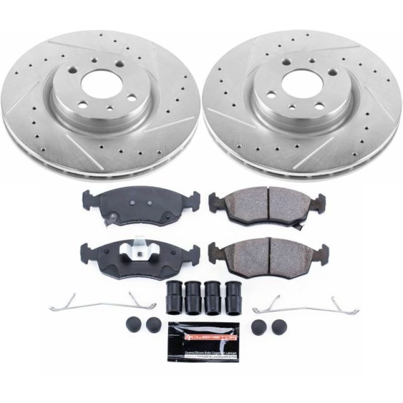 PSB Z23 Evolution Kit - Power Stop 13-18 Fiat 500 Front Z23 Evolution Sport Brake Kit