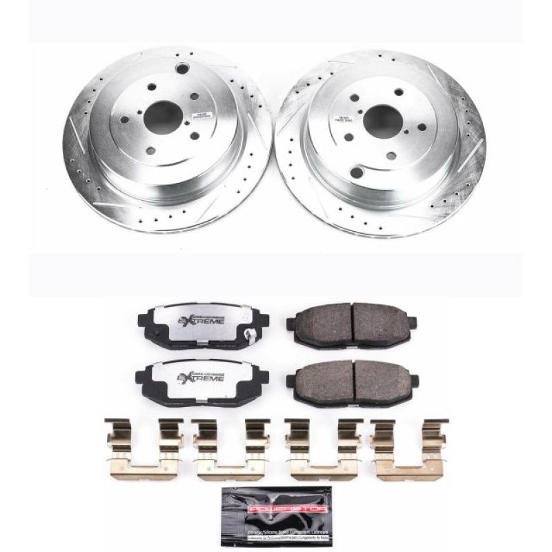 PSB Z26 Street Warrior Kit - Power Stop 06-07 Subaru B9 Tribeca Rear Z26 Street Warrior Brake Kit