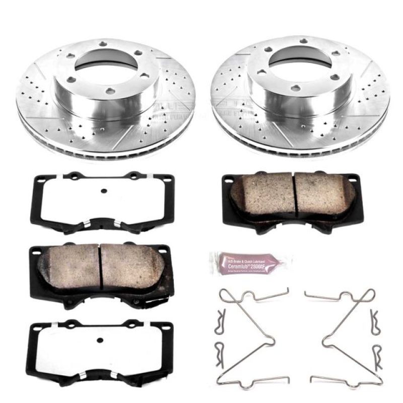 PSB Z36 Truck & Tow Kit - Power Stop 01-07 Toyota Sequoia Front Z36 Truck & Tow Brake Kit