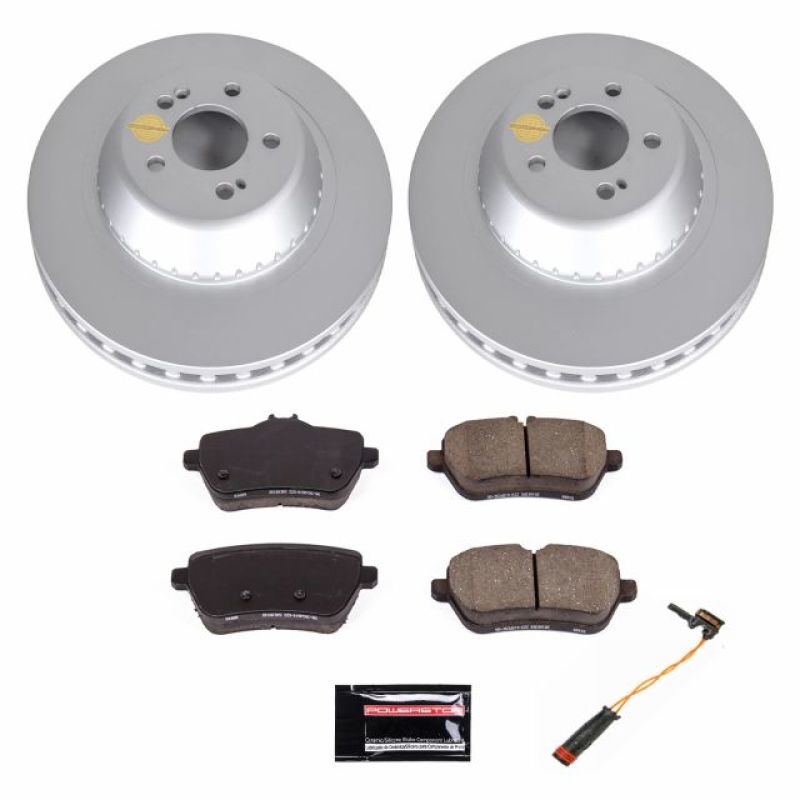 PSB Z23 Evolution Coated Kit - Power Stop 2017 Mercedes-Benz Maybach S550 Rear Z23 Evolution Sport Coated Brake Kit