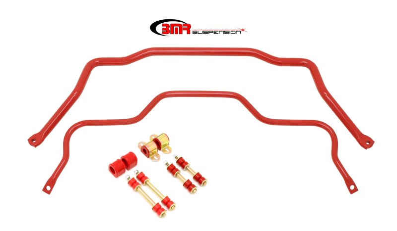 BMR Sway Bar Kits - BMR 82-82 3rd Gen F-Body Front & Rear Sway Bar Kit w/ Bushings - Red