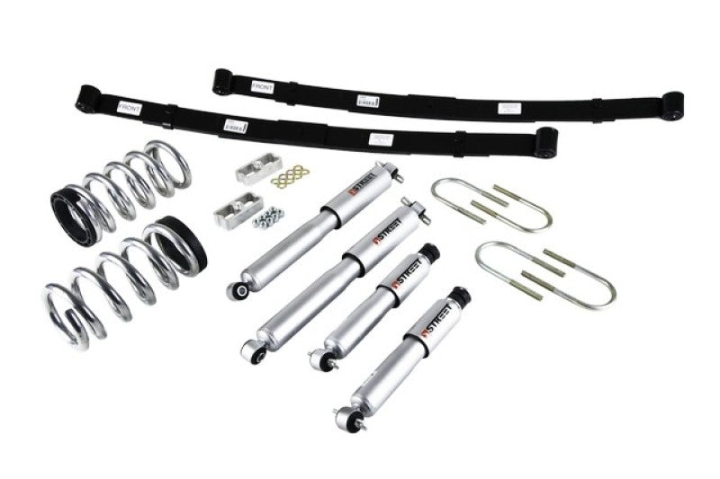 BT Lower Kit w SP Shocks - Belltech LOWERING KIT 98-03 S-BLAZER 2-3inch 6 Cyl W/SP