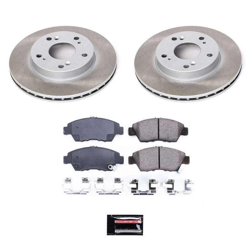 PSB Semi-Coated Rotor Kits - Power Stop 04-05 Honda Civic Front Semi-Coated Rotor Kit