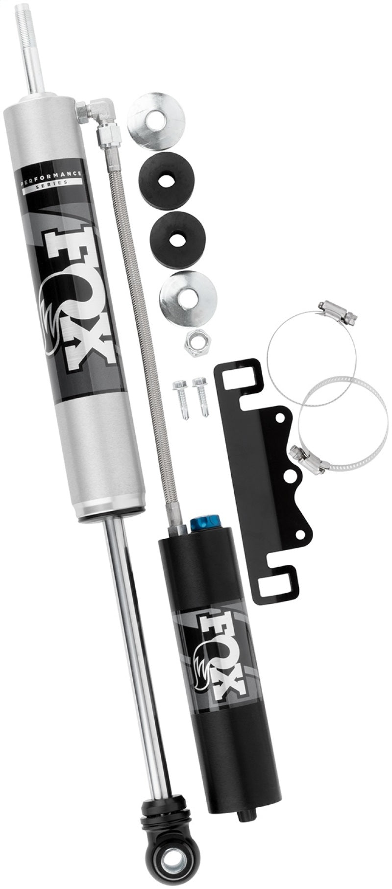 FOX 2.0 Perf Coilover Shock - Fox 17-19 Ford F250/F350 2.0 Performance Series Remote Reservoir Adj. Front Shocks 0-1.5in Lift