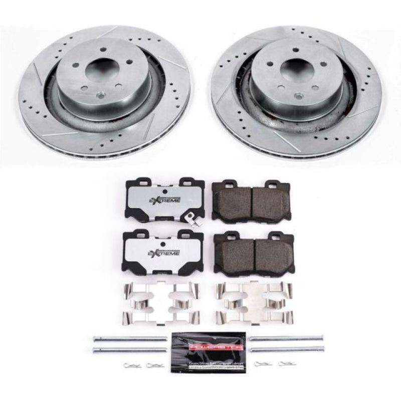 PSB Z26 Street Warrior Kit - Power Stop 08-13 Infiniti G37 Rear Z26 Street Warrior Brake Kit