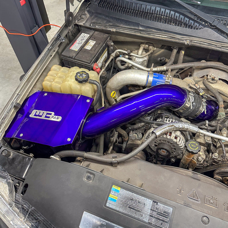 WCF Intake Horn - Wehrli 01-04 Duramax LB7 4in High Flow Intake Horn - Illusion Blueberry