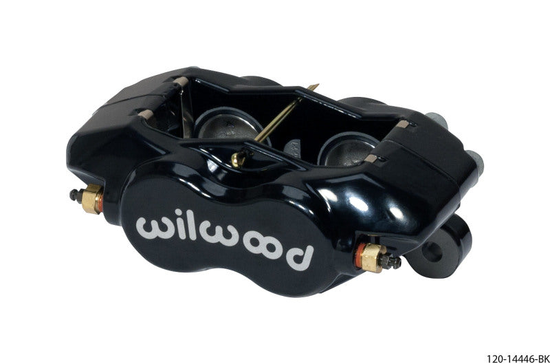 WIL Dynalite Caliper - Wilwood Caliper-Forged Dynalite w/Dust Seal-Black 1.38in Pistons .81in Disc