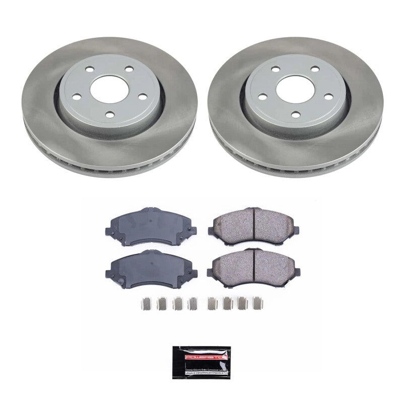 PSB Semi-Coated Rotor Kits - Power Stop 08-12 Jeep Liberty Front Semi-Coated Rotor Kit