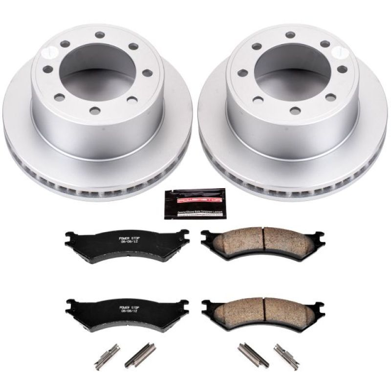 PSB Z17 Evolution Coated Kit - Power Stop 2007 Ford E-150 Rear Z17 Evolution Geomet Coated Brake Kit
