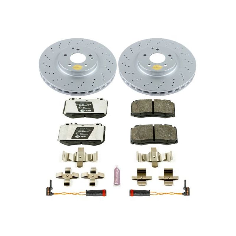 PSB Euro-Stop Kit - Power Stop 2004 Mercedes-Benz C230 Front Euro-Stop Brake Kit