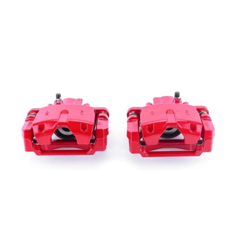 PSB Red Calipers - Power Stop 06-07 Cadillac CTS Rear Red Calipers w/Brackets - Pair