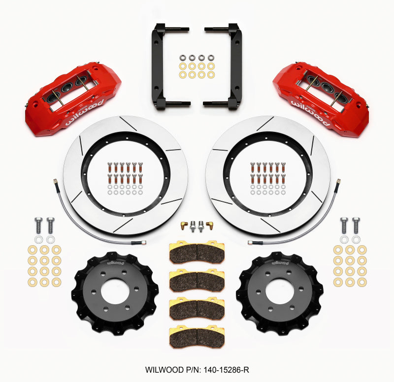 WIL TX6R Brake Kit - Wilwood TX6R Front Kit 15.50in Red 2004-08 Ford F150 - 4WD