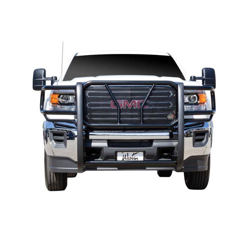 WES HDX Grille Guards - Westin 2011-2014 GMC Sierra 2500/3500 (Excl Denali) HDX Grille Guard - Black