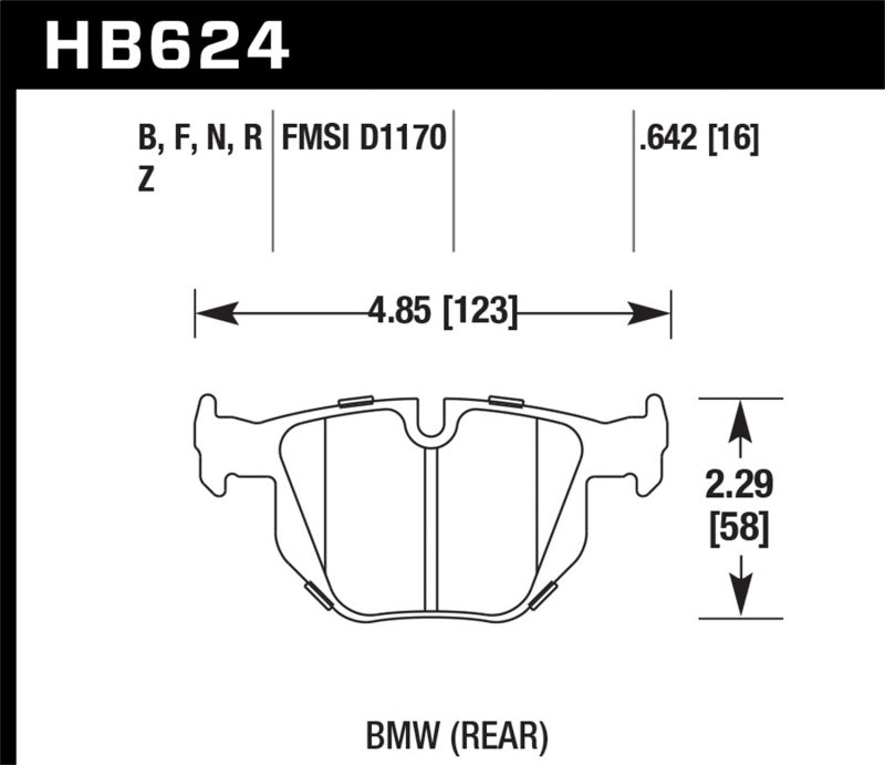 HAWK HPS 5.0 Brake Pad Sets - Hawk 2006-2006 BMW 330i HPS 5.0 Rear Brake Pads