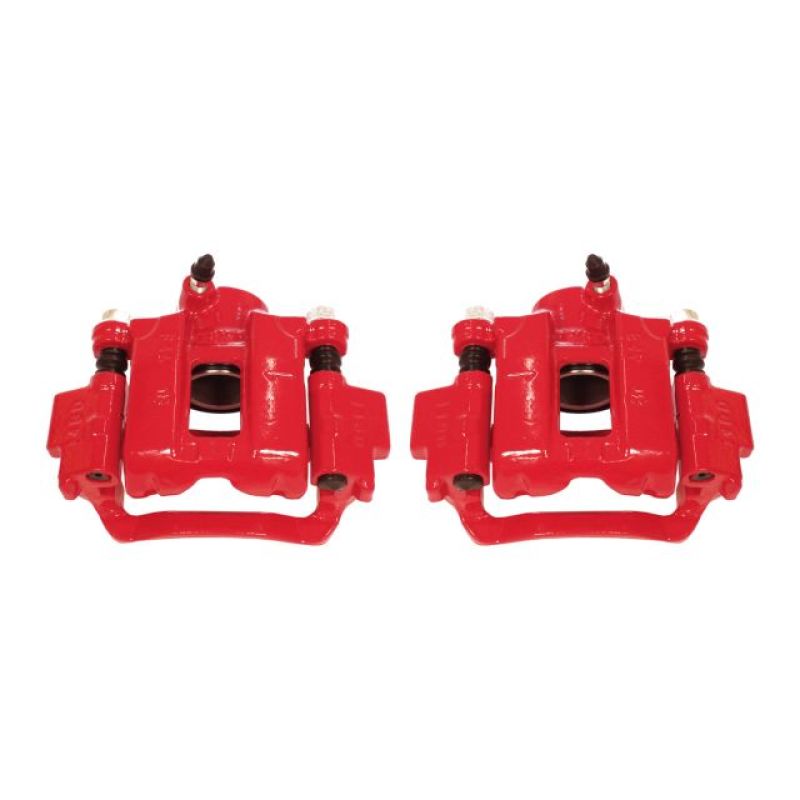 PSB Red Calipers - Power Stop 10-18 Lexus GX460 Rear Red Calipers w/Brackets - Pair