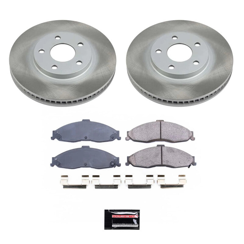 PSB Semi-Coated Rotor Kits - Power Stop 98-02 Pontiac Firebird Front Semi-Coated Rotor Kit