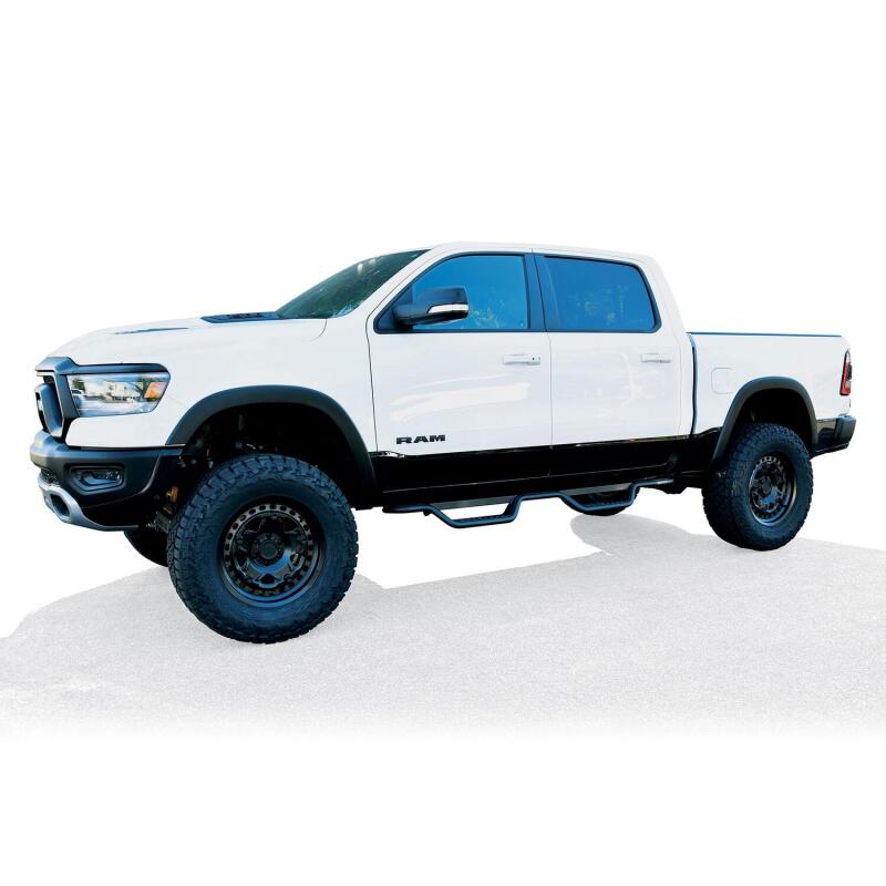 WES Nerf Bars - Outlaw - Westin 19-22 Ram 1500 Crew Cab (Excl. 19-22 Ram 1500 Classic) Outlaw Nerf Step Bars - Textured Black
