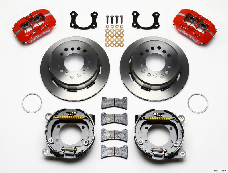 WIL Dynapro Brake Kit - Wilwood Dynapro Low-Profile 11.00in P-Brake Kit - Red New Big Ford 2.50in Offset