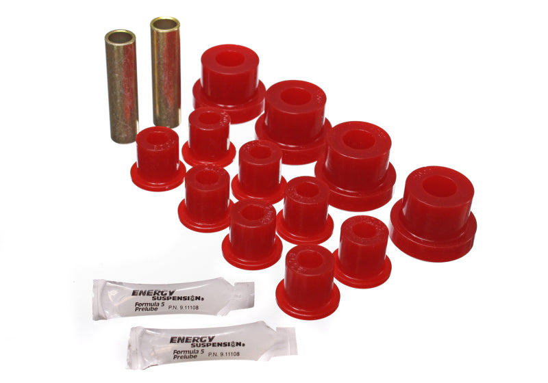 ES Spring/Shackle Bush - Red - Energy Suspension CJ Front Spring Bushing - Red