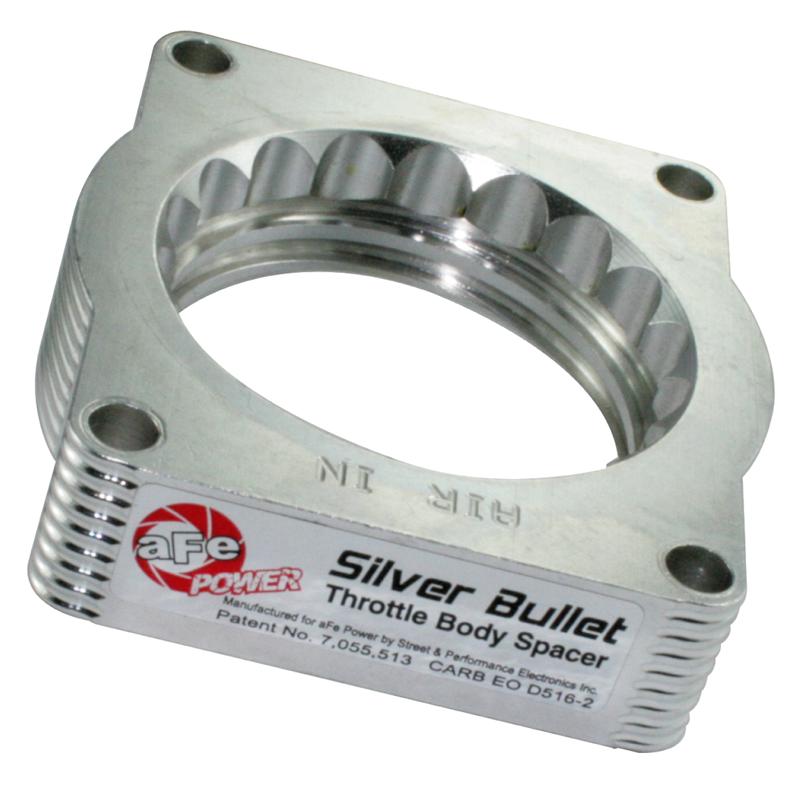 AFE Silver Bullet TBS CARB Approved - aFe Silver Bullet Throttle Body Spacers BMW M3 (E36) 92-99 L6 3.0/3.2L *96-99 3.2L - 50 State Legal*