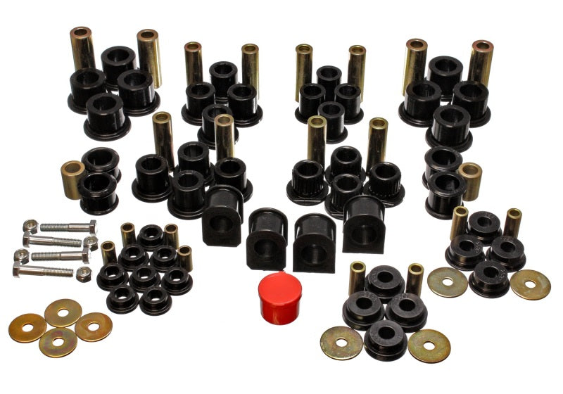 ES Hyper-Flex Sets - Black - Energy Suspension 99-04 Ford F-250 4WD Superduty Black Hyper-flex Master Bushing Set