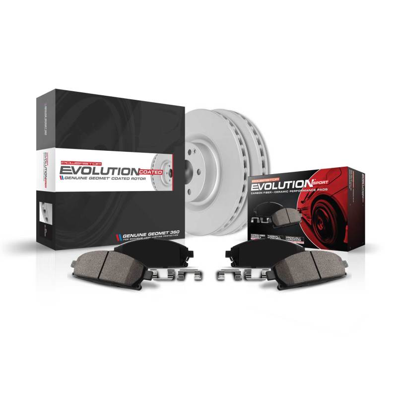 PSB Z23 Evolution Coated Kit - Power Stop 2021 Mini Cooper Countryman Front Z23 Evolution Coated Brake Kit