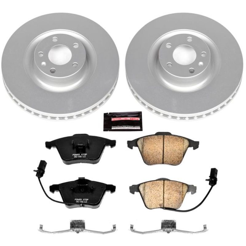PSB Z23 Evolution Coated Kit - Power Stop 04-09 Audi S4 Front Z23 Evolution Sport Coated Brake Kit